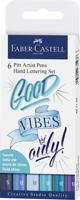 Faber Castell fc-267123 tekenstift faber-castell pitt artist pen letteringset 6x