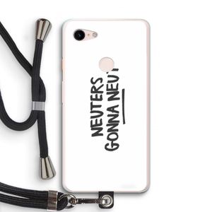 Neuters: Pixel 3 XL Transparant Hoesje met koord