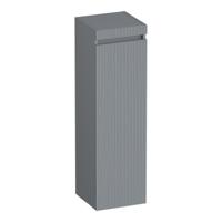 Brauer Joy - Wavy - Hoge Kast - 120 cm - 1 Deur - Greeploos - Rechtsdraaiend - Mat Grijs