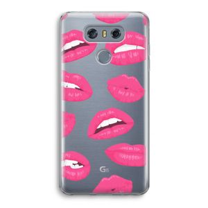 Bite my lip: LG G6 Transparant Hoesje
