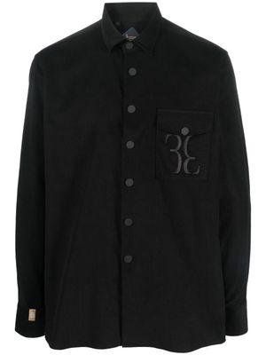Billionaire chemise à motif monogrammé brodé - Noir