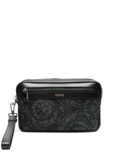 Versace pochette à imprimé Barocco Athena - Noir