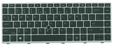 HP laptop toetsenbord qwerty us + trackpoint, backlit