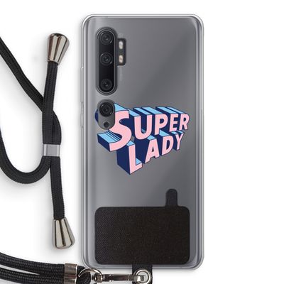 Superlady: Xiaomi Mi Note 10 Transparant Hoesje met koord