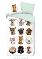 Good Morning Kinderdekbedovertrek "dieren" - Multi - (140x200/220 cm) - Katoen