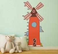 Muurdecoratie stickers windmolen kinderkamer - thumbnail