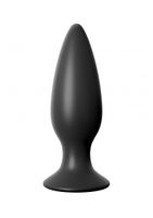 Large Rechargeable Anal Plug - Black