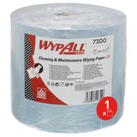 Poetsrol WypAll L20 2-laags 23,5x190m 500vel blauw 7300 - thumbnail