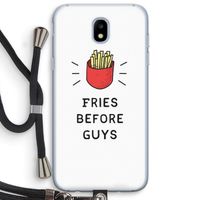 Fries before guys: Samsung Galaxy J5 (2017) Transparant Hoesje met koord