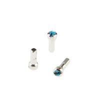 Alpina spaaknippel met ronde kop 14g/15.0mm/4/fg 2.3 abs/messing zilver (144 stuks)