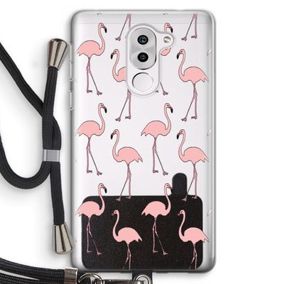 Anything Flamingoes: Honor 6X Transparant Hoesje met koord