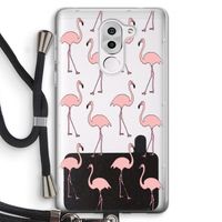 Anything Flamingoes: Honor 6X Transparant Hoesje met koord