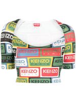 Kenzo haut crop à logo imprimé - Vert