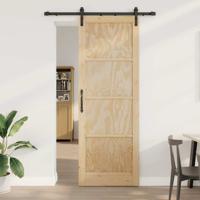 Schuifdeur met beslag 83x232 cm massief grenenhout
