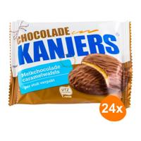 Kanjers - Chocolade Caramel Wafels - 24 stuks