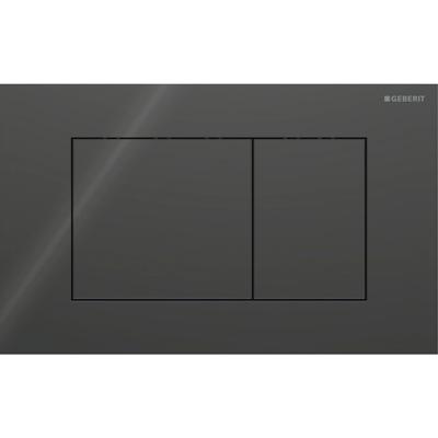 Geberit Drukplaat Sigma 40, 2-toets Square Glas Zwart