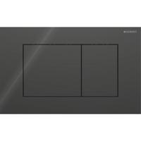 Geberit Drukplaat Sigma 40, 2-toets Square Glas Zwart