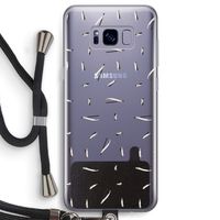 Hipster stripes: Samsung Galaxy S8 Transparant Hoesje met koord