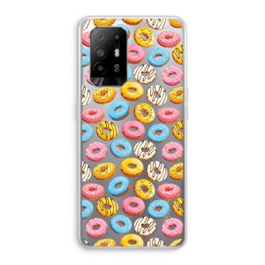 Pink donuts: Oppo A94 5G Transparant Hoesje