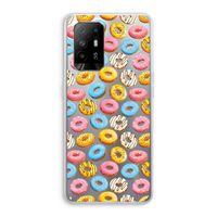 Pink donuts: Oppo A94 5G Transparant Hoesje