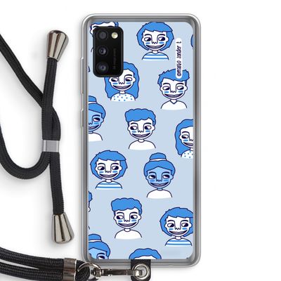 Gezichtjes: Samsung Galaxy A41 Transparant Hoesje met koord