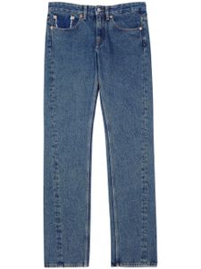 MM6 Maison Margiela jean droit à taille basse - Bleu