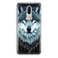 Darkness Wolf: OnePlus 6 Transparant Hoesje