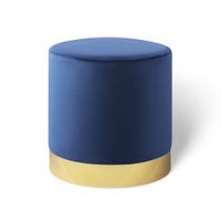 Blauwe poef van Lifa Living - thumbnail