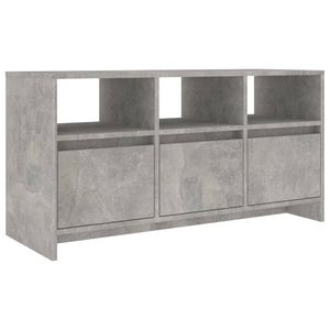 vidaXL Tv-meubel 102x37,5x52,5 cm bewerkt hout betongrijs