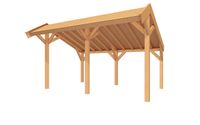 YARD Outdoor SUBLIME Kapschuur - 500x300 cm Douglashout- Kapschuurdak- - YARD Outdoor