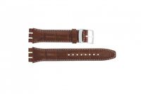 Horlogeband Swatch (alt.) 516431.04.19 Leder Bordeaux 19mm