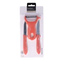 Schilmesjes Set ? 3-delig ? Rood ? RVS ? Dunschillers ? Keukengerei