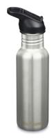 Klean Kanteen Classic Narrow 532ml/18oz + Flip/Sportdop Drinkfles Brushed Stainless 532ml