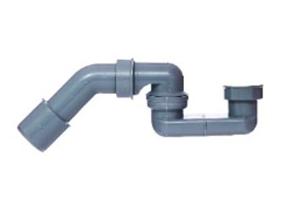 Kirchhoff ECO-SAVE kunststof sifon, grijs, 1 1/2" x 40/50 mm, voor douchebak - 98811149