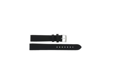 Horlogeband Tissot T0073091611600 / T603025351 / T603027785 Leder Zwart 15mm