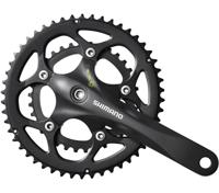 Shimano crankstel 2 x 9 speed road fc-rs345 175/50-34t octalink zwart