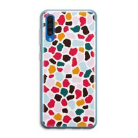 Colored Giraffe: Samsung Galaxy A50 Transparant Hoesje