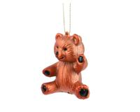 Kersthanger Beer licht bruin 7 cm Kersthanger Beer licht bruin 7 cm