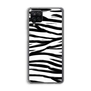 Zebra pattern: Samsung Galaxy A12 Transparant Hoesje