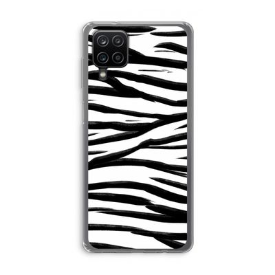 Zebra pattern: Samsung Galaxy A12 Transparant Hoesje