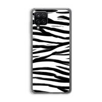 Zebra pattern: Samsung Galaxy A12 Transparant Hoesje
