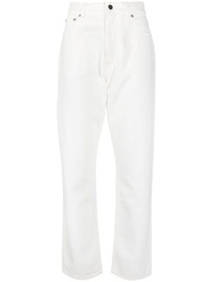 LouLou de Saison jean droit Wular à taille haute - Blanc