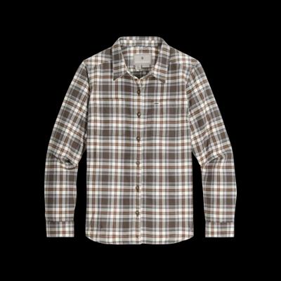 Royal Robbins Lieback Organic Cotton Flannel L/S Shirt Dames Everglade Bodega Bay Pld XL