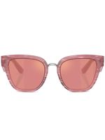 Dolce & Gabbana Eyewear lunettes de soleil teintées à monture papillon - Rose - thumbnail