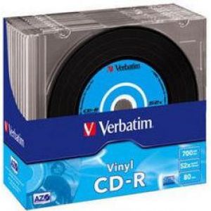 Verbatim CD-R 48x 10st. Slimline Vinyl