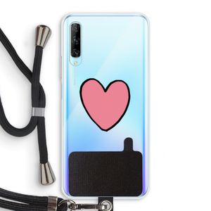 Hartje: Huawei P Smart Pro Transparant Hoesje met koord