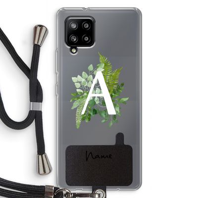 Green Brush: Samsung Galaxy A42 5G Transparant Hoesje met koord