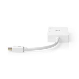 Nedis DisplayPort-Adapter | Mini-DisplayPort Male | Schakelbaar | 0.2 m | Wit | 1 stuks - CCGP37466WT02 CCGP37466WT02