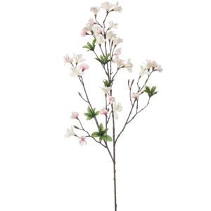 Kunstbloem Azalea bloesem - 90 cm - creme/roze - Kunst zijdebloemen