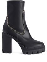 Giuseppe Zanotti bottines Cubalibre 110 mm à détail de zip - Noir - thumbnail